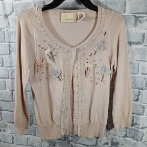 Adorable Embellished Cardigan by Guinevere XS